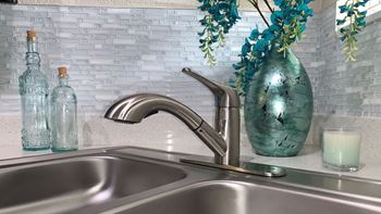 Brush nickle finish kitchen sinks